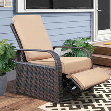 Load image into Gallery viewer, Skypatio Wicker Recliner / Outdoor Recliner Chair / Patio Recliner Lounger/ Single Chair
