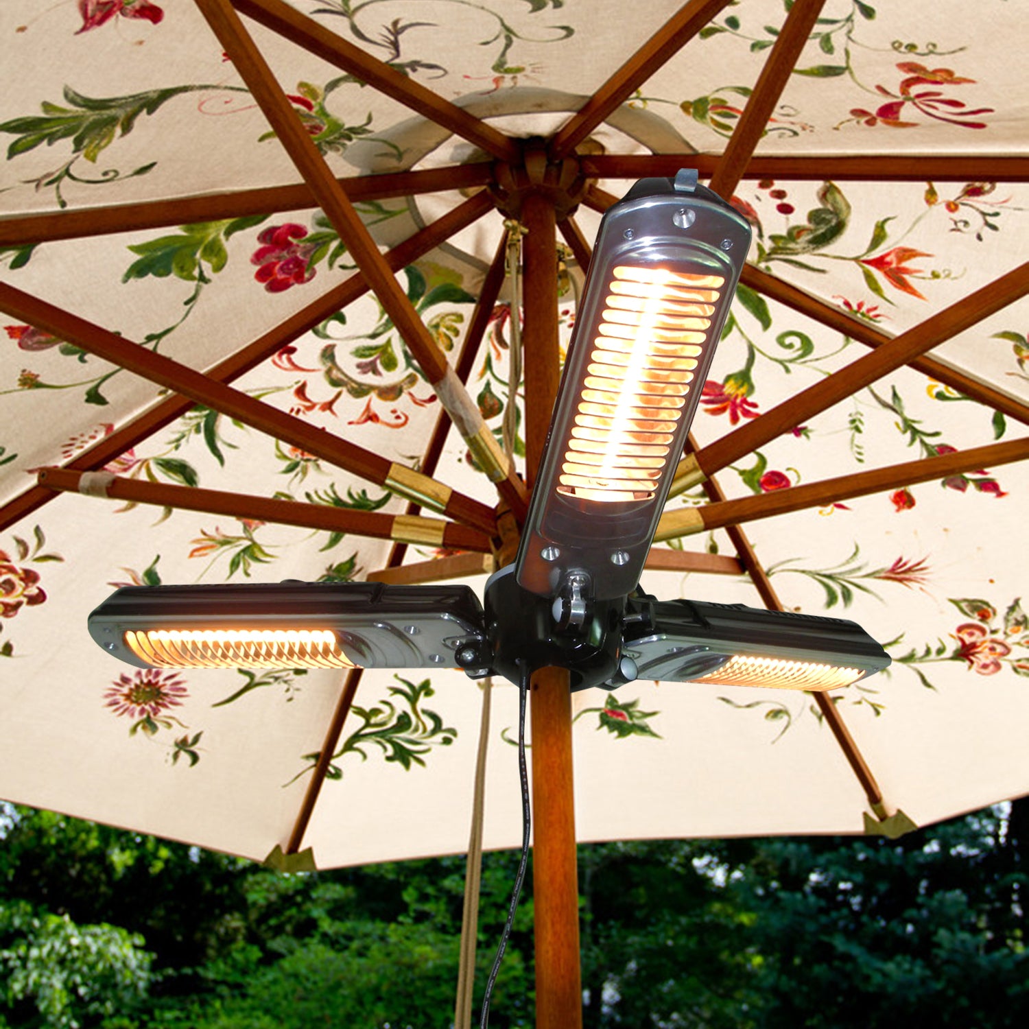 Electric Parasol Patio Heater / Folding Outdoor Umbrella Space Heater  (Pre-sale, shipping at the end of September)